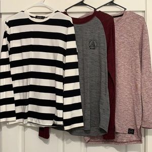 ‼️3x LONG SLEEVES YOUNG & RECKLESS AMERICAn EAGLE!